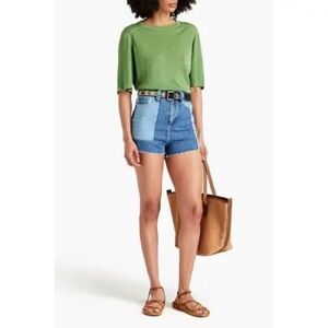 Ba&sh short Quito - two toned denim shorts size 3 (Large)